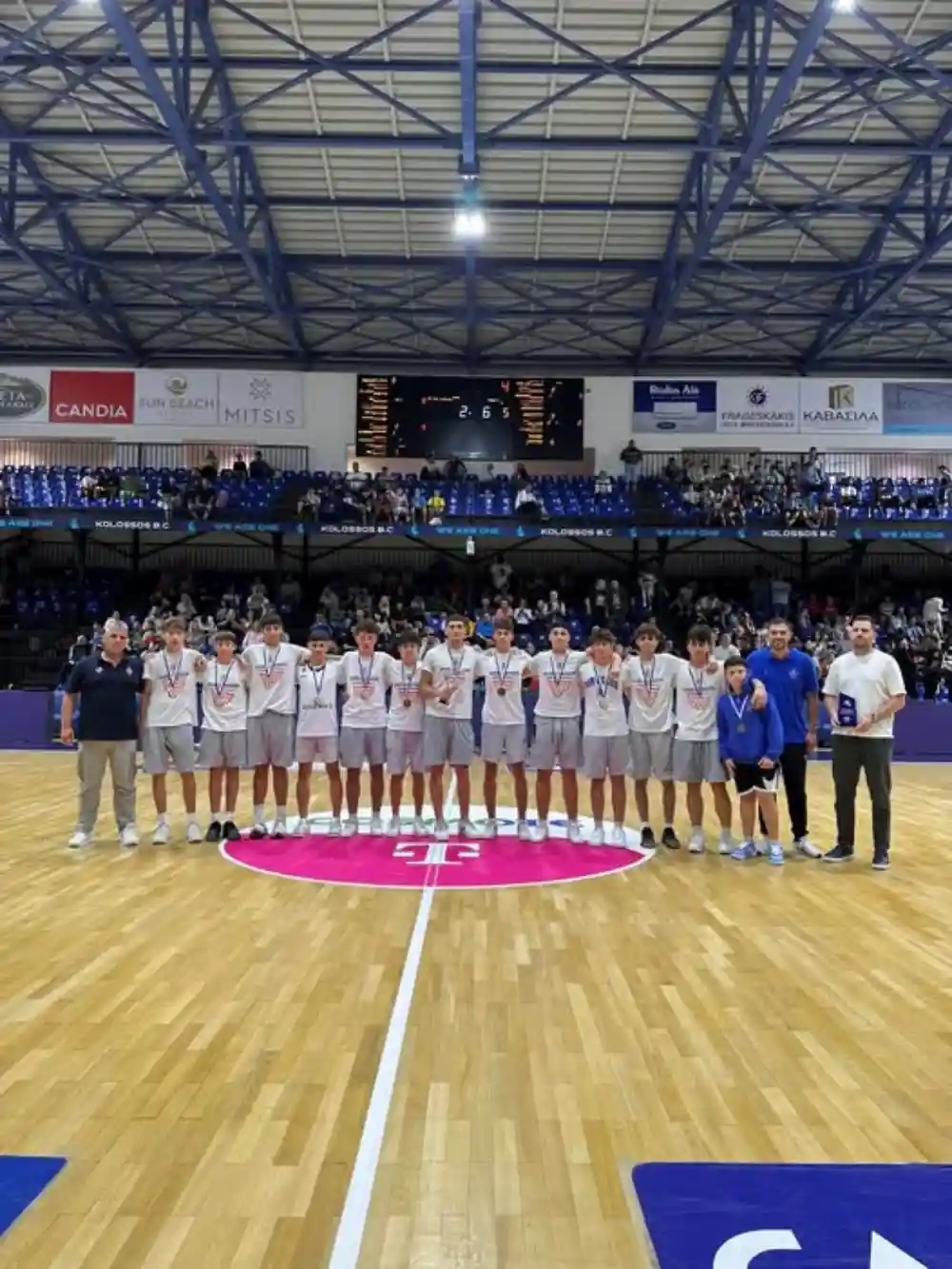 Ο Κολοσσός Ρόδου τίμησε την παιδική ομάδα για την κατάκτηση του πρωταθλήματος