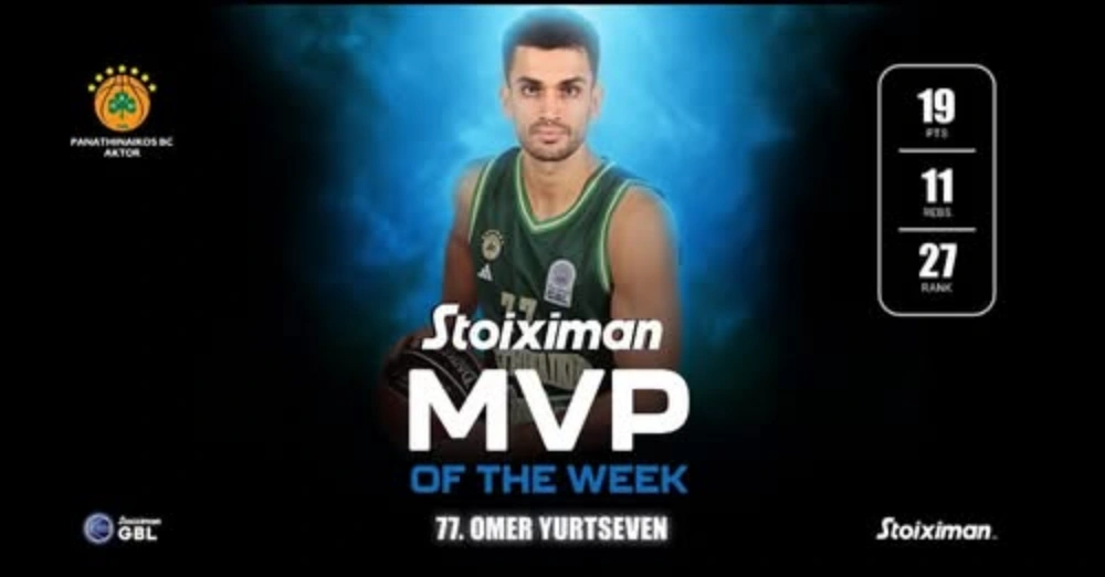 O Ομέρ Γιούρτσεβεν MVP της 4ης αγωνιστικής στην GBL