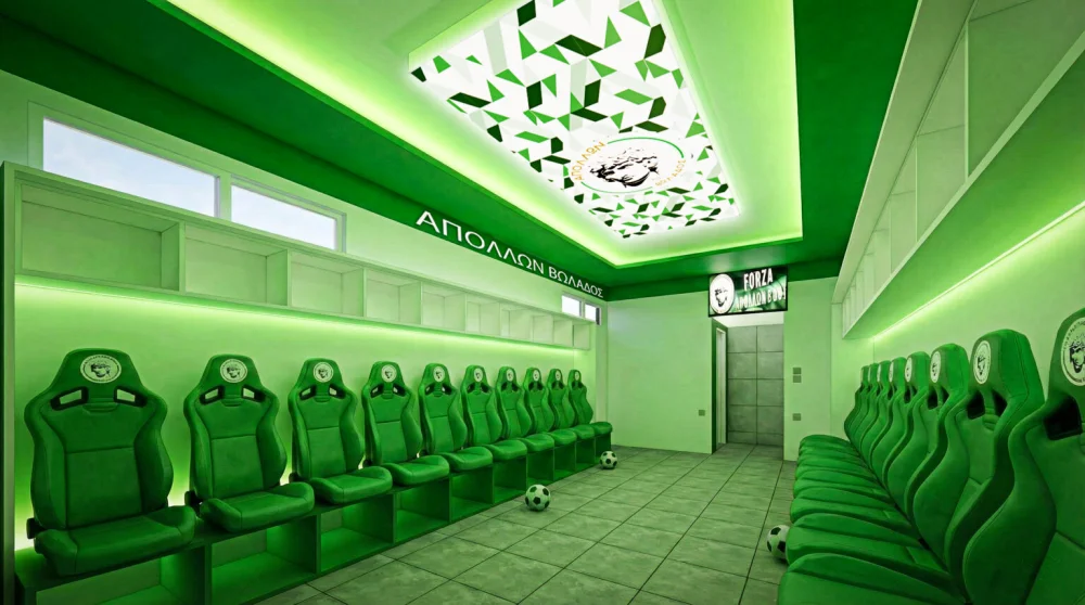 Απόλλων Βωλάδος: “Αποδυτήρια που θα μπορούσες να συναντήσει κανείς  σε εγκαταστασεις επαγγελματικών ομάδων”