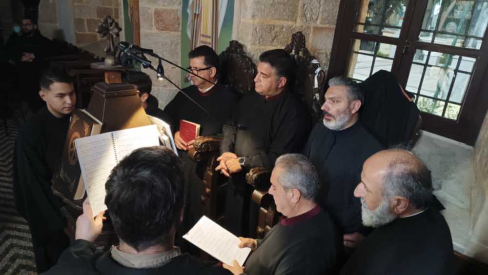 Με κατάνυξη τίμησαν τους προστάτες τους οι Ιεροψάλτες Ρόδου στον Άγιο Ιωάννη τον Πρόδρομο