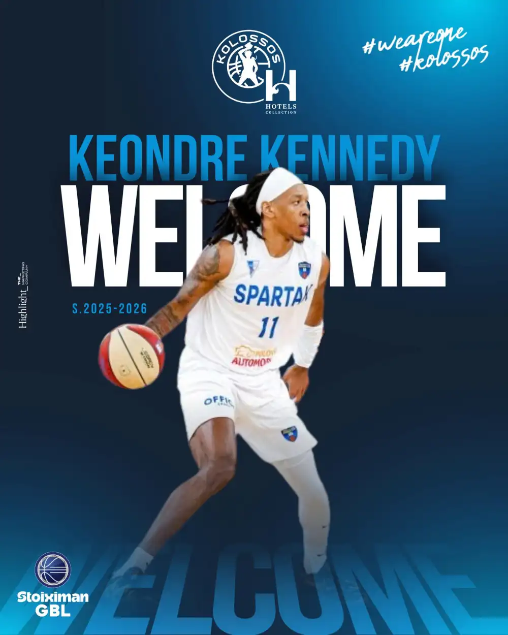 Ο Κολοσσός Ρόδου ανακοίνωσε Κεόντρε Κένεντι