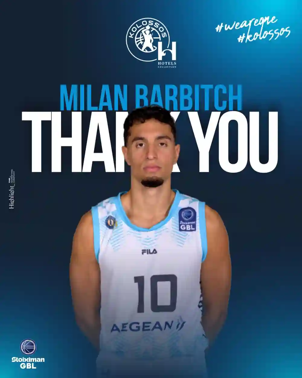 Παρελθόν απ’ τον Κολοσσό Ρόδου ο Μίλαν Μπάρμπιτς