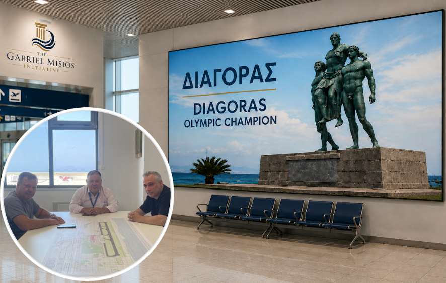 Θετικό κλίμα και κοινό όραμα για την ανάδειξη της ιστορίας της Ρόδου στο Αεροδρόμιο «Διαγόρας»